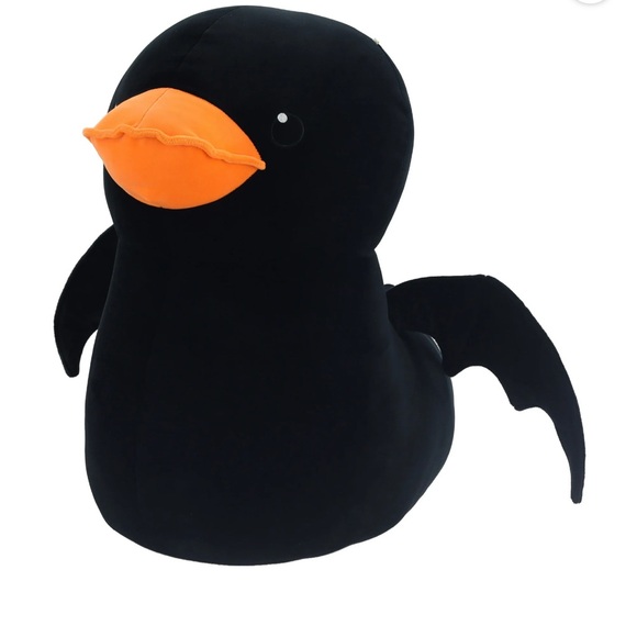 Halloween Jumbo Black Bat Rubber Duck Plush, 23 in, by Way To Celebrate - Picture 2 of 5